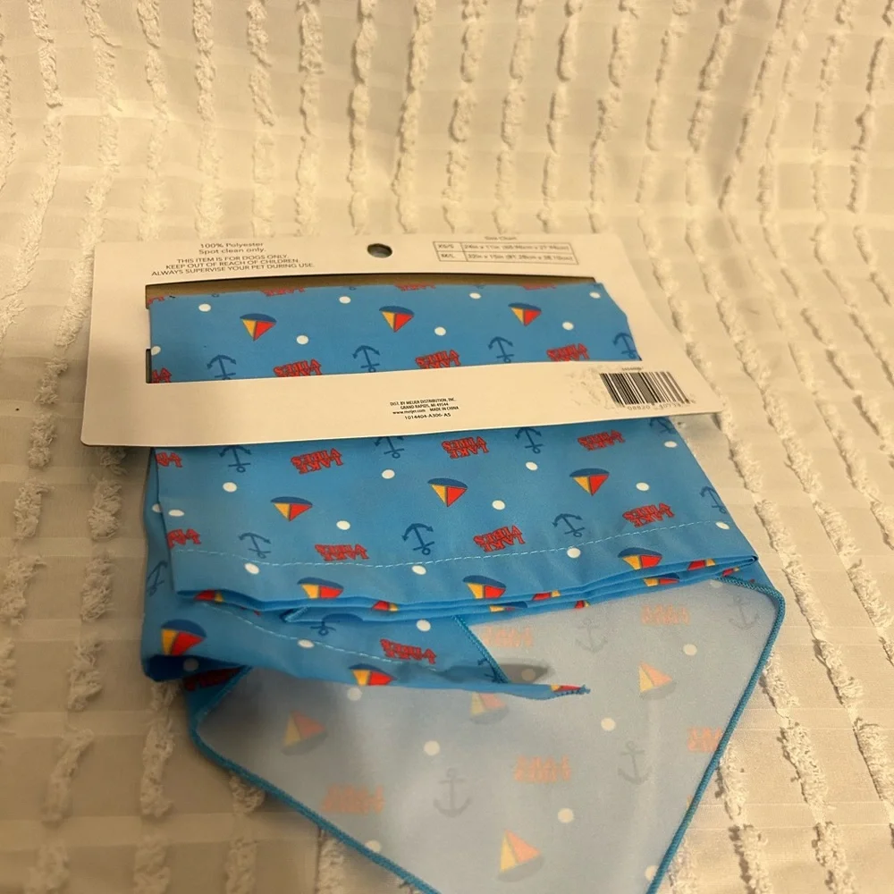 Blue‎ Pet Bandana with Nautical Print